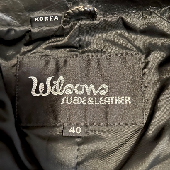 Wilsons Leather Vest - Mens Size 40 EUC Vintage - Picture 3 of 4